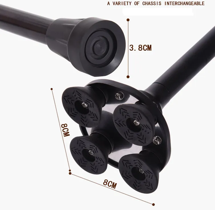 New Safety Crutch T Handle Nordic Pole Folding Grip
