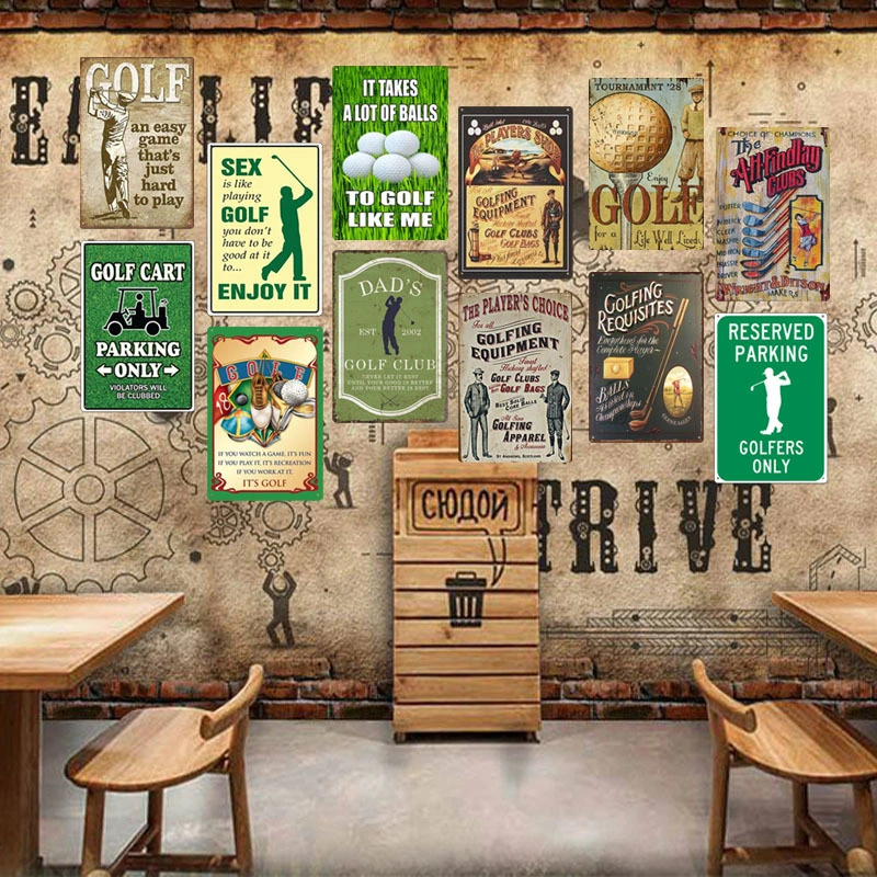 Tin Painting Bar Clothing Store Home Wall Decoration