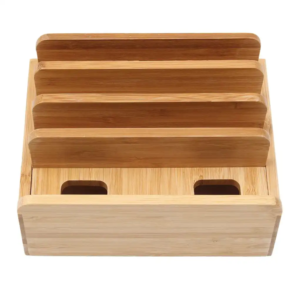 Multifunctional Wooden Storage Box Mobile Phone Holder