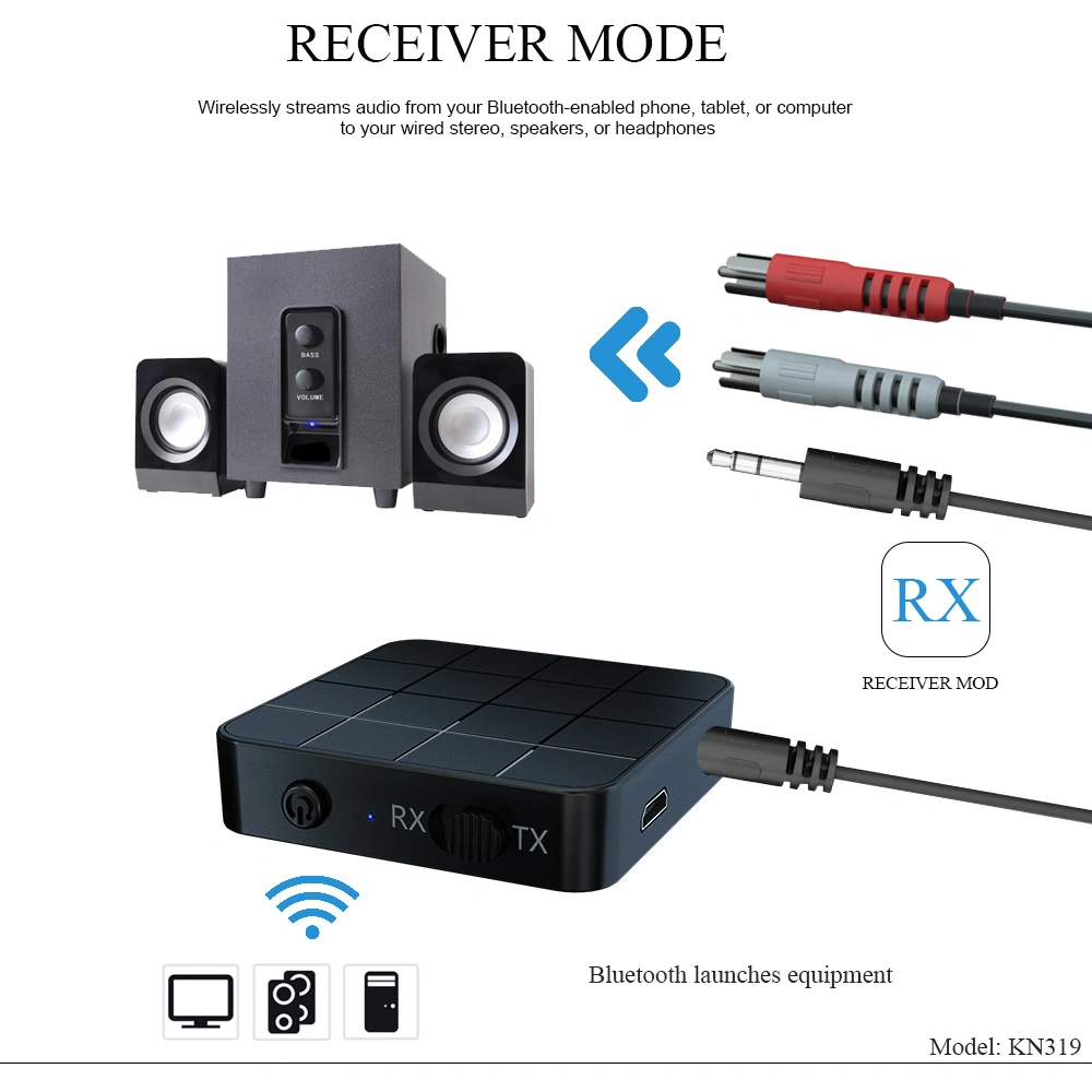 Audio transmitter receiving two in one 5.0