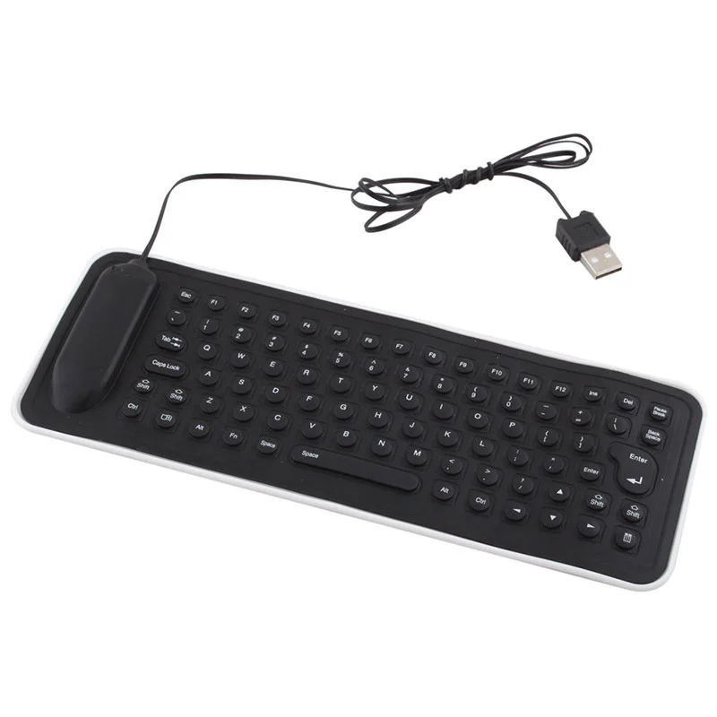 New Portable USB Mini Flexible Silicone PC Keyboard Foldable