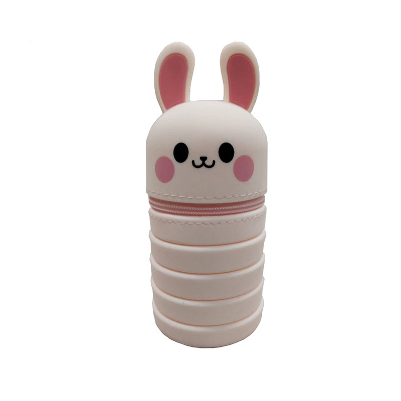 Cute Rabbit Multifunctional Silicone Pen Holder