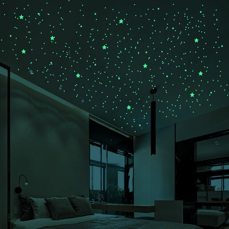 3D Bubble Stars Dots Luminous Wall Sticker