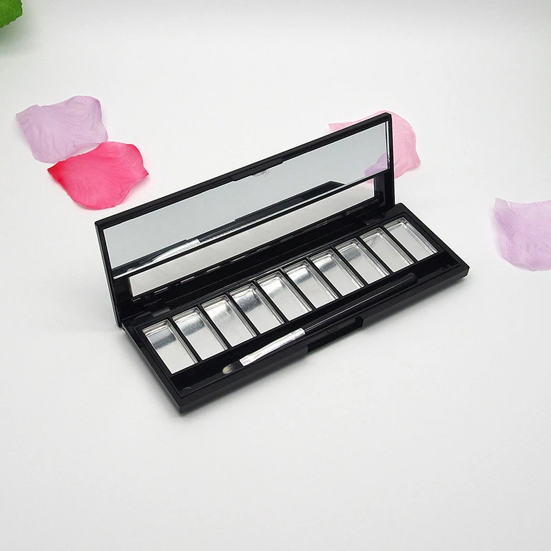 Rectangular 10 grid eyeshadow box