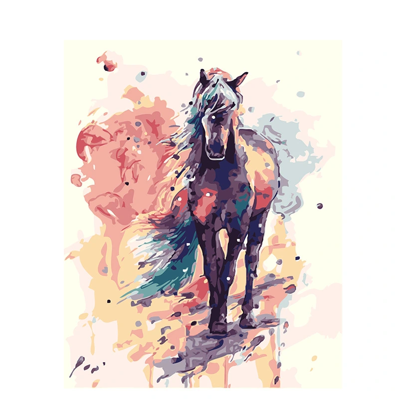 Horse Color Paint Digital Oil Painting Diy Painting