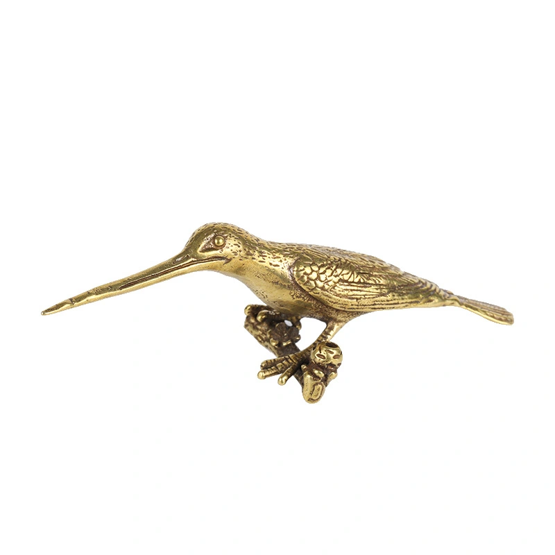 Brass Solid Pure Copper Kingfisher Small Ornament Handle