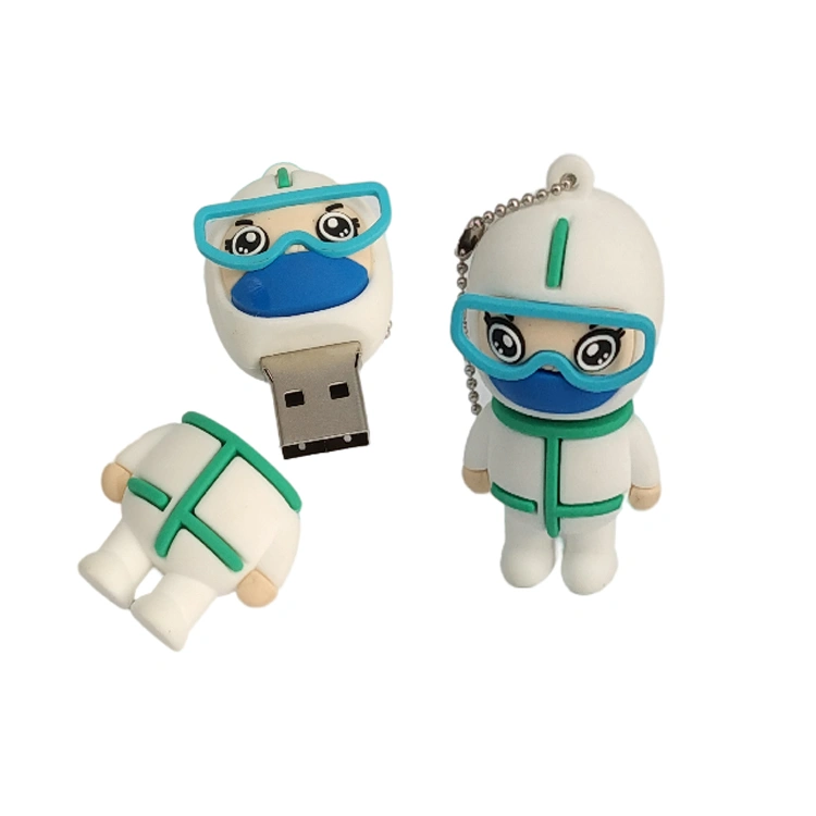 Doctor and nurse modeling USB