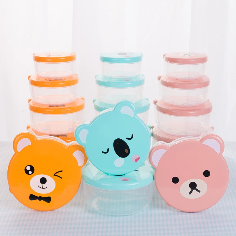 Cartoon Bear Crisper Box Snacks Children's Fruit Storage Box