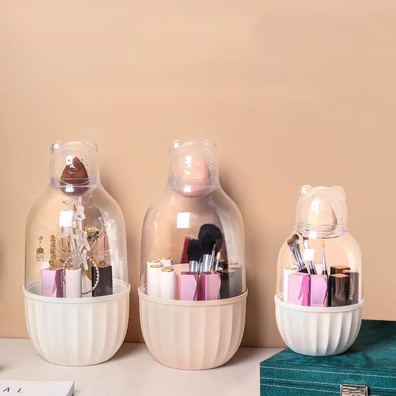 Girl Heart Lipstick Storage Box Makeup Brush Cosmetic Storage Bucket