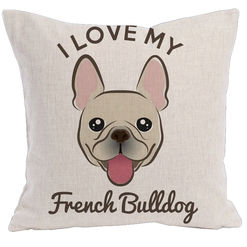 Bulldog pillow cute fun home sofa car pillow