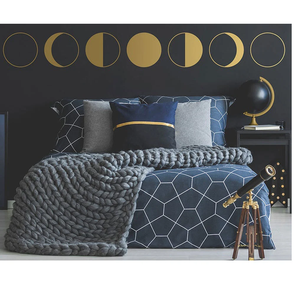 Eclipse Wall Sticker Gradient Moon Sticker