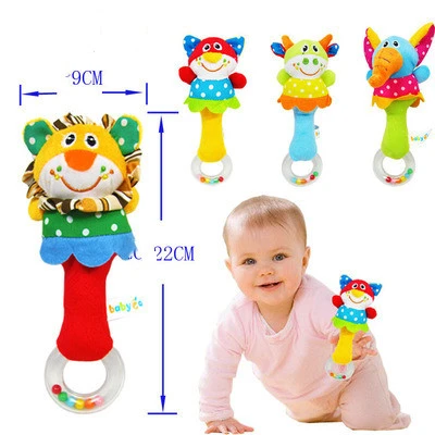 Baby Bell Rattle Plush Family Educational Toy