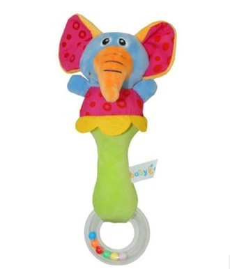 Baby Bell Rattle Plush Family Educational Toy