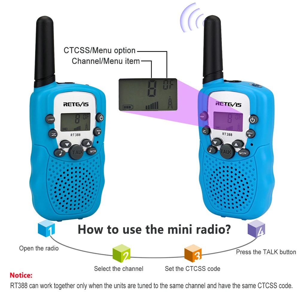 Retevis t-388 mini wireless child walkie talkie