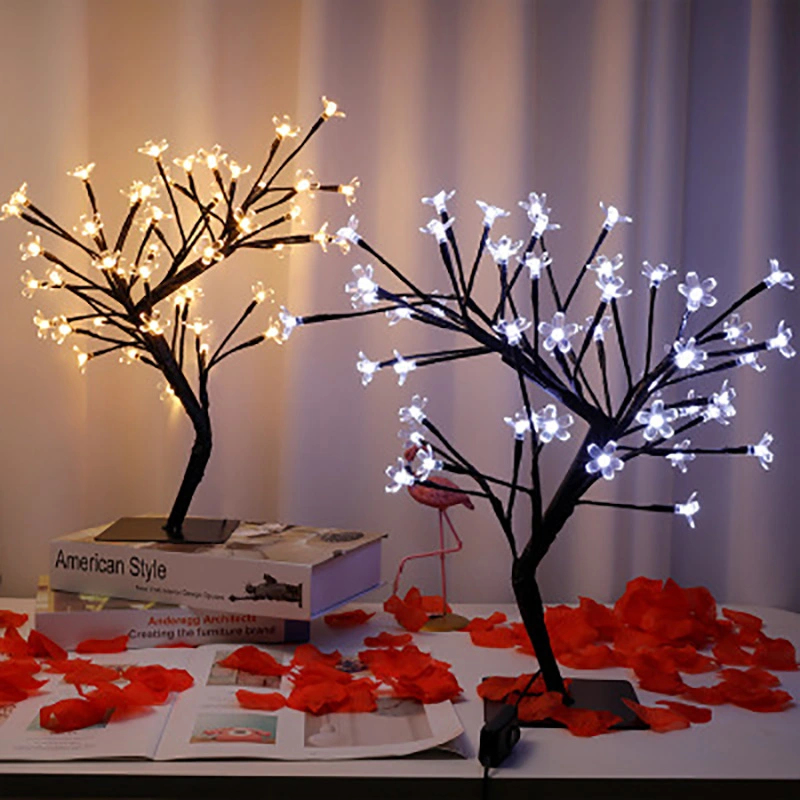 Romantic peach tree decoration lights