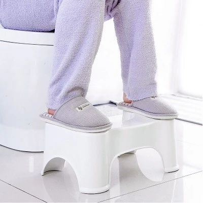 Bathroom thickened plastic toilet step stool commode