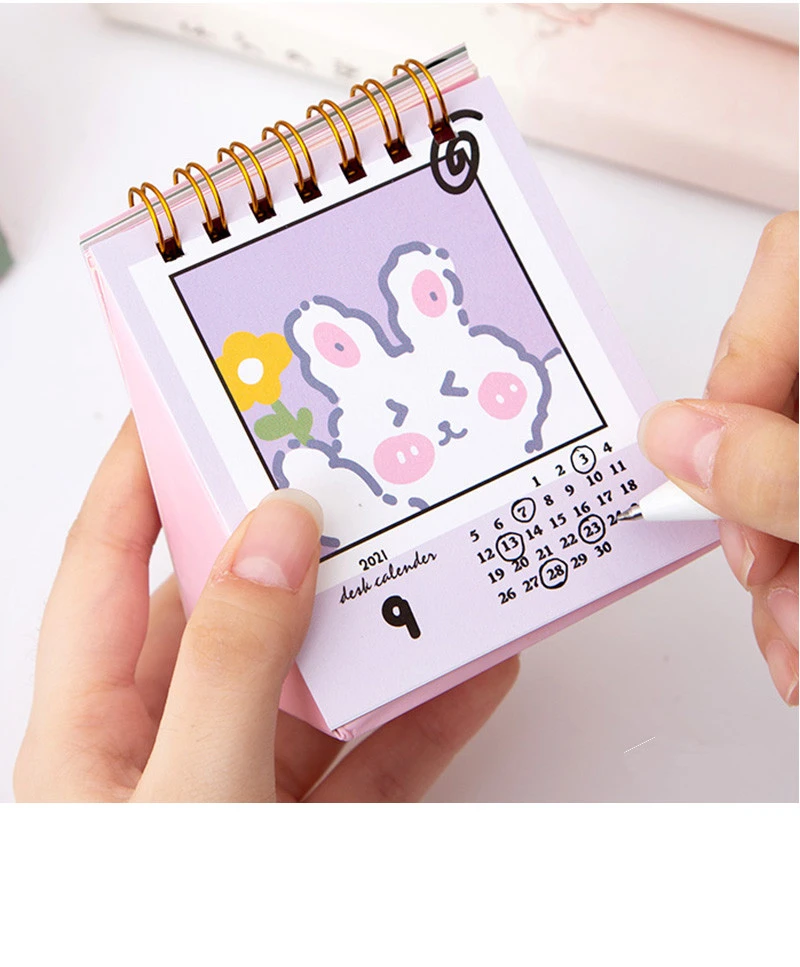 Small Desk Calendar Office Desktop Small Ornaments Cute Decoration