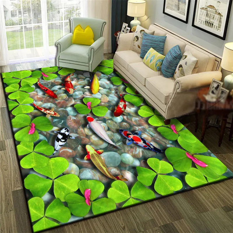 Carpet Living Room Bedroom Tea Table Sofa Floor Mat Rectangular Lovely Room Bedside Carpet