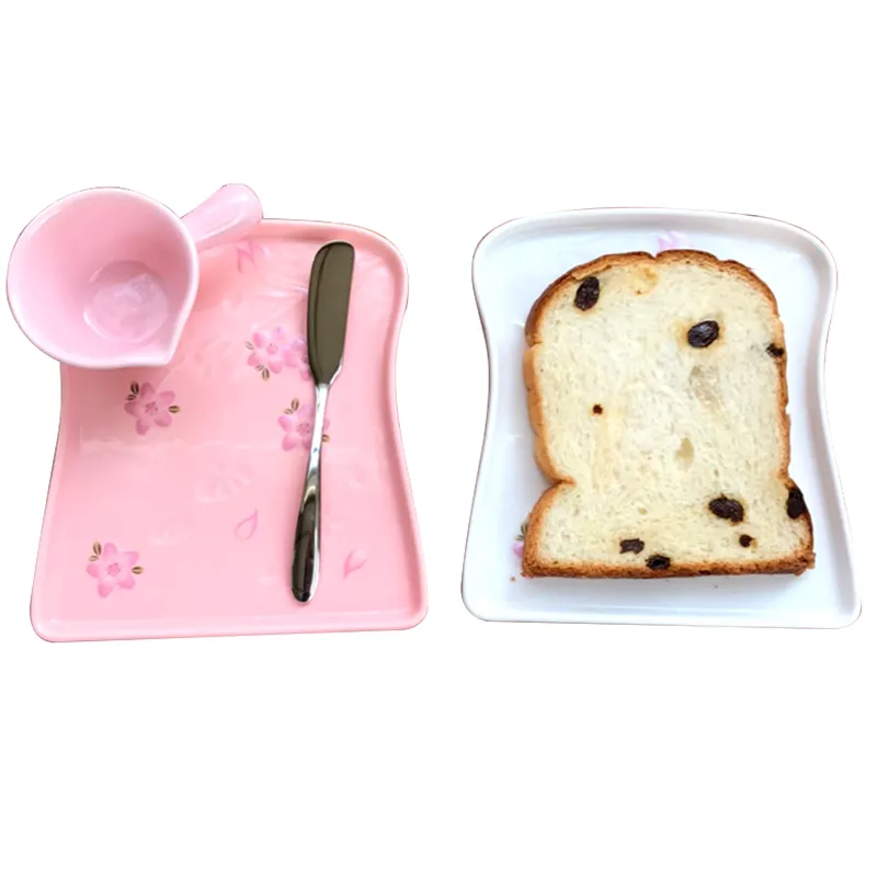 Cherry blossom relief bread plate