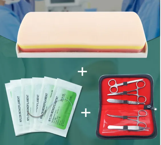 Surgical suture simulation surgical instrument