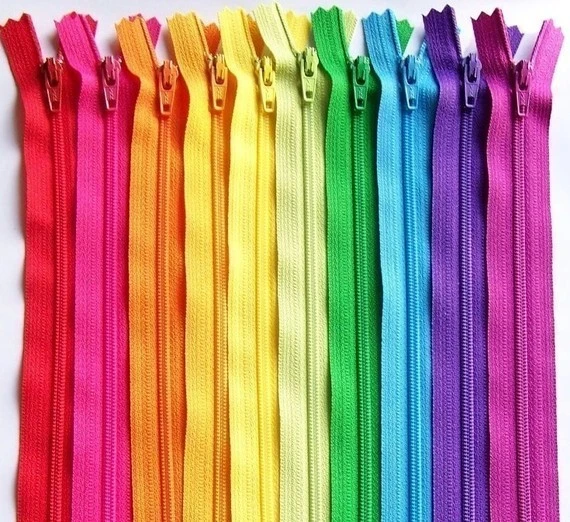 Colorful nylon zipper