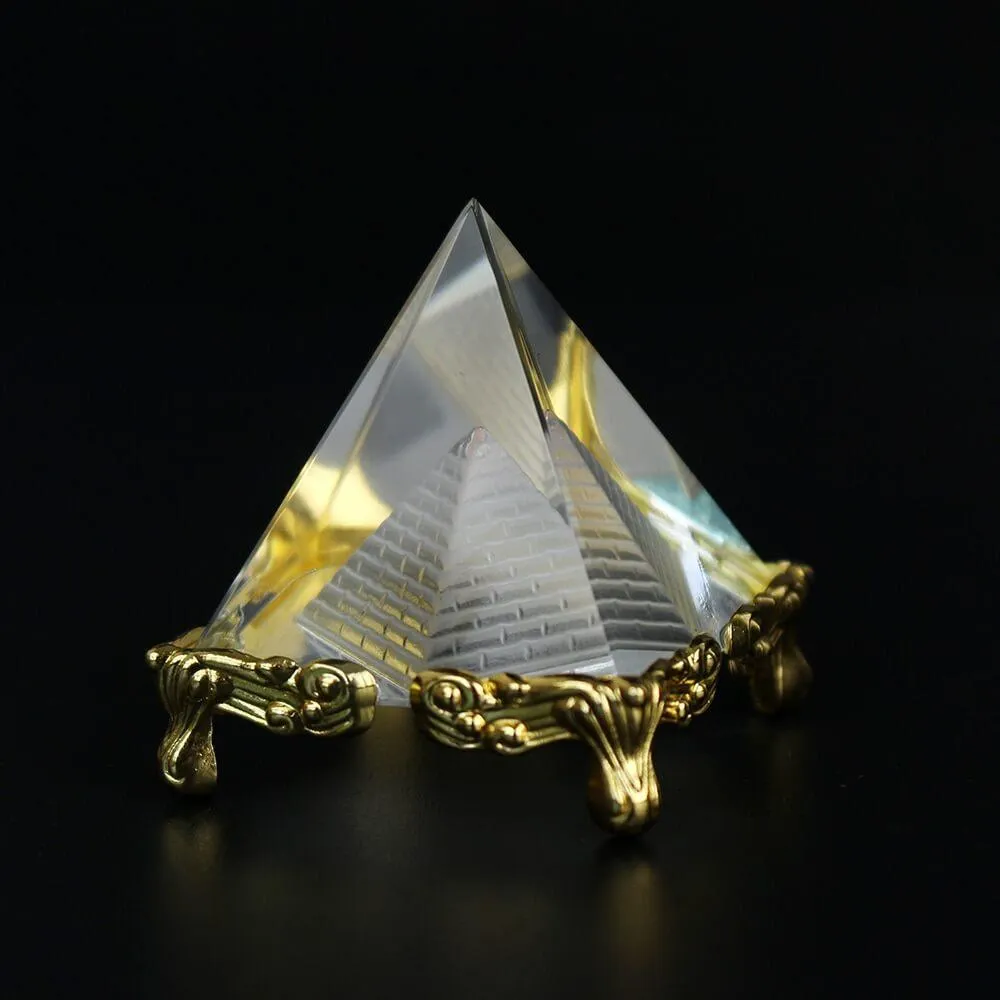 Creative Pyramid K5 Crystal Deep-carved Decorative Ornaments