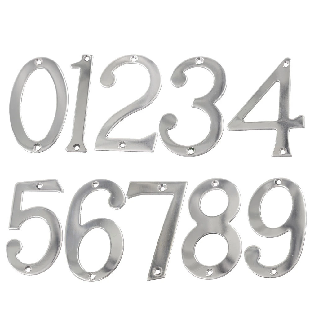 Stainless steel house number