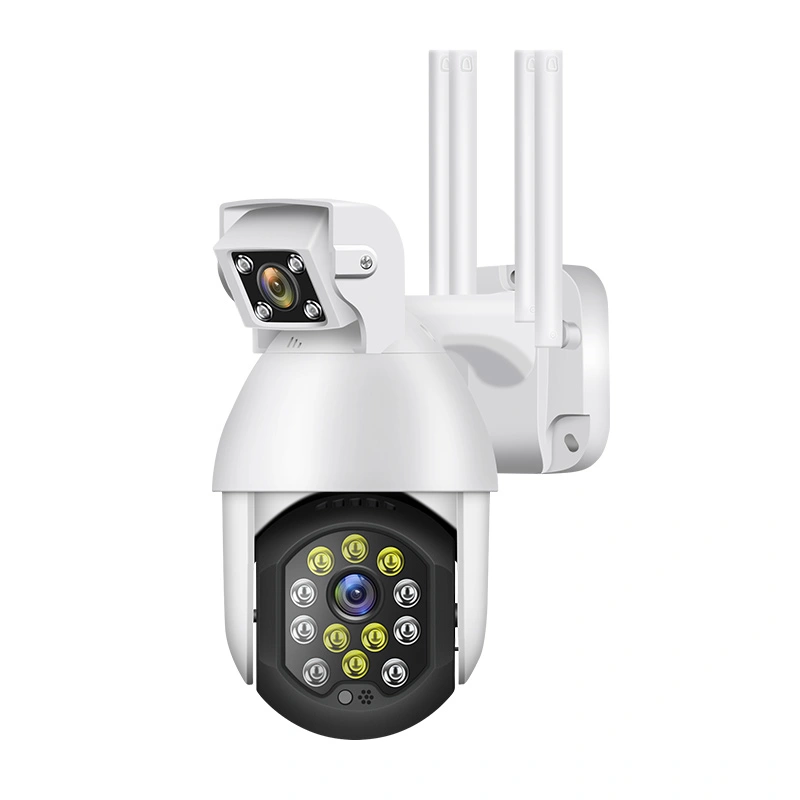 Dual-lens remote surveillance camera