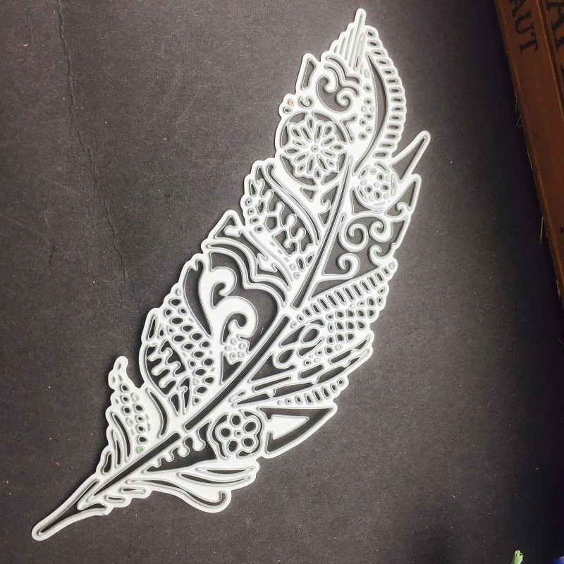 Feather cutting template