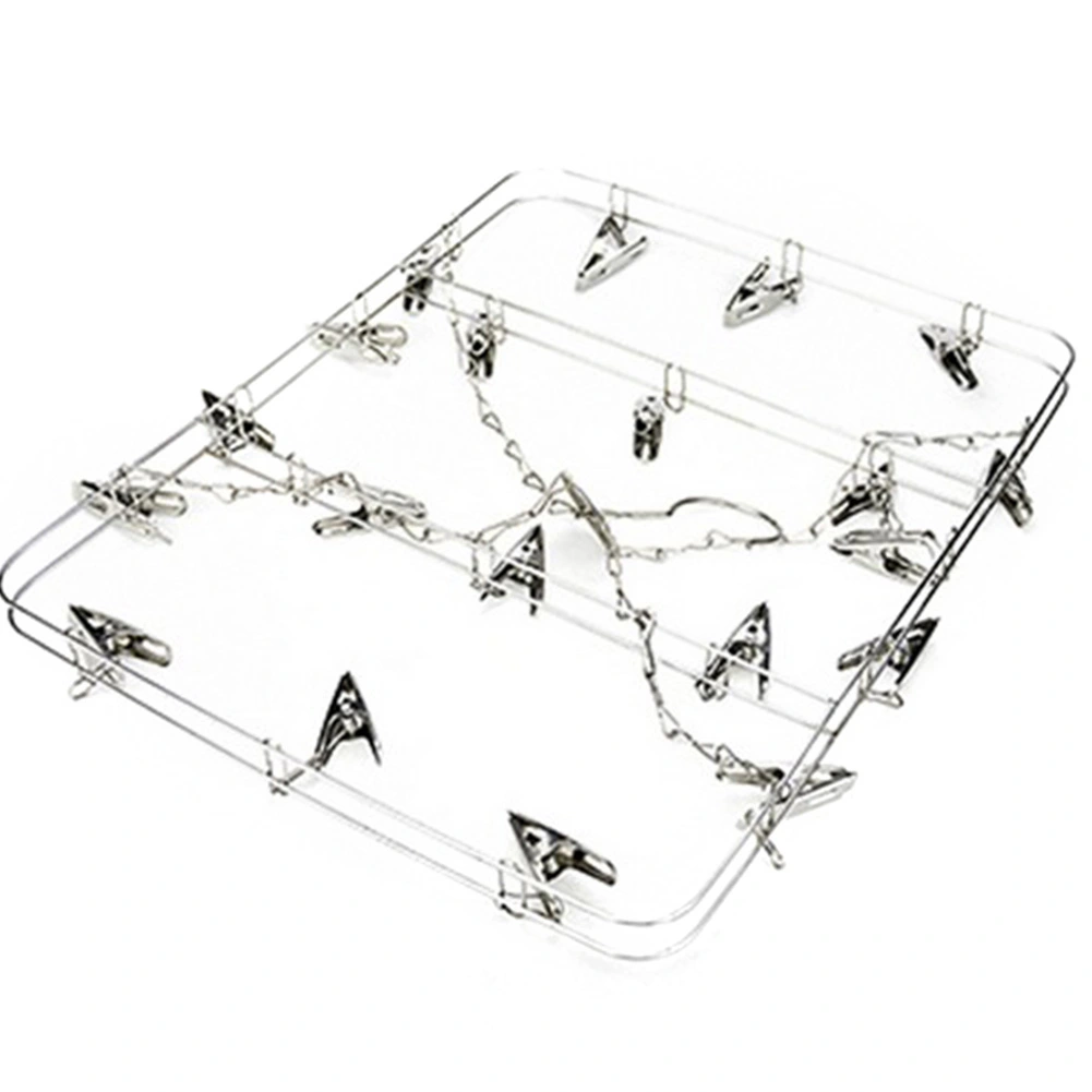 Clasp fixed unembroidered steel hanger