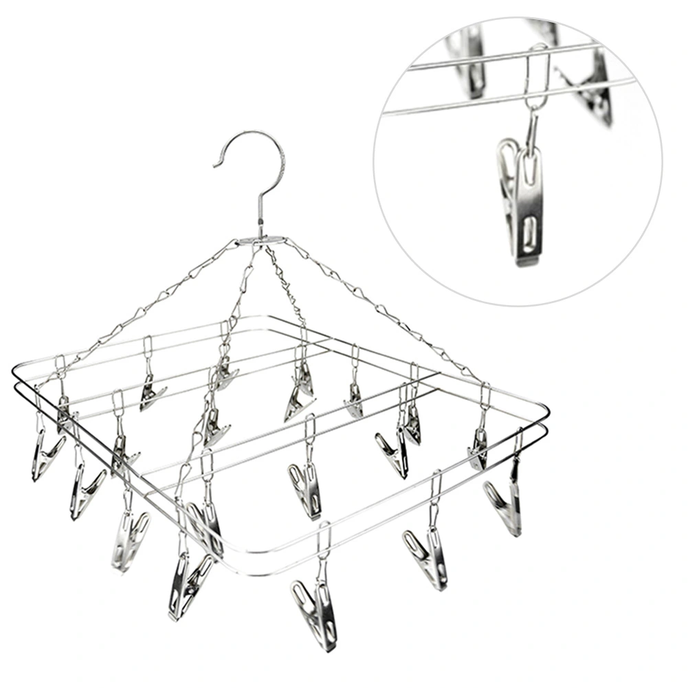 Clasp fixed unembroidered steel hanger