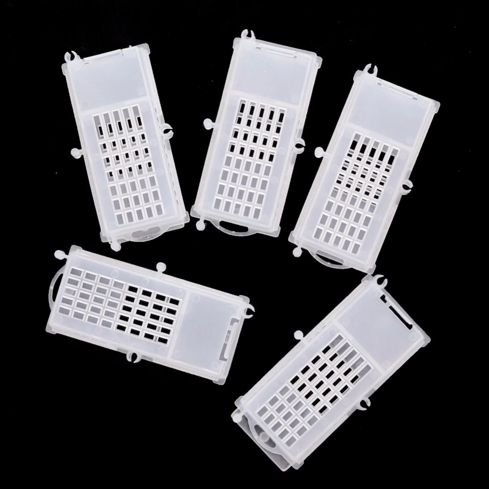 Multifunctional king cage plastic transparent bee cage