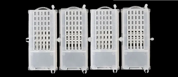 Multifunctional king cage plastic transparent bee cage