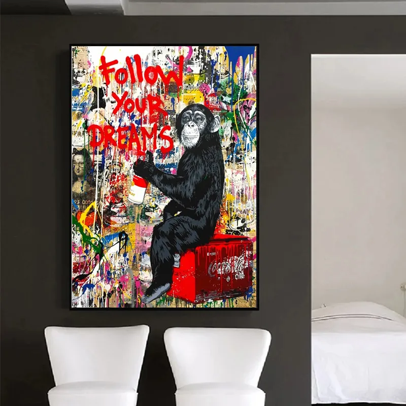 Street Raffiti Art Canvas Painting Printing