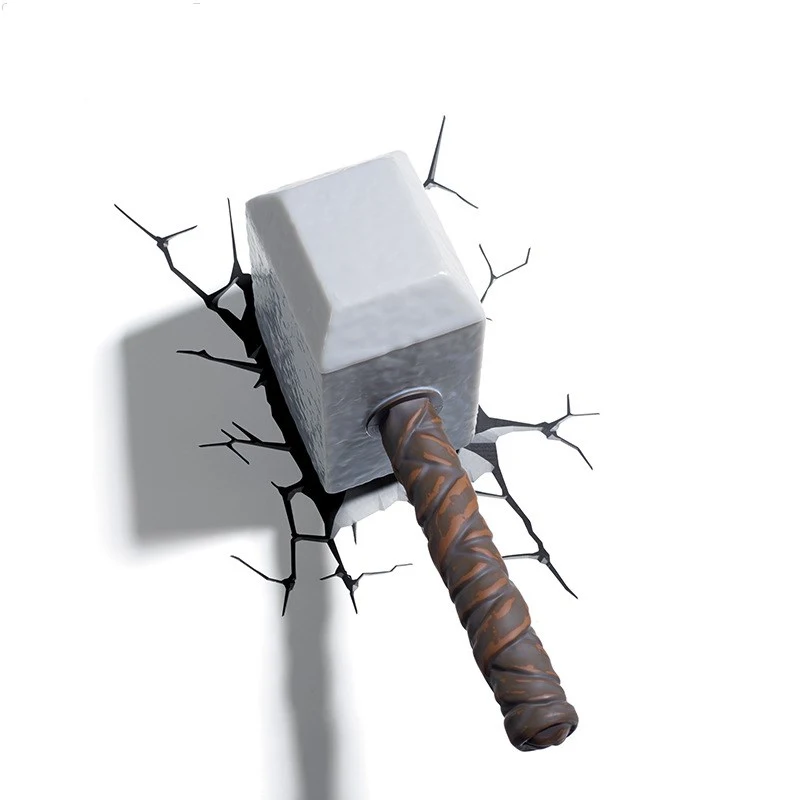 Creative Thor's Hammer Led Battery Wall Lamp Decoration