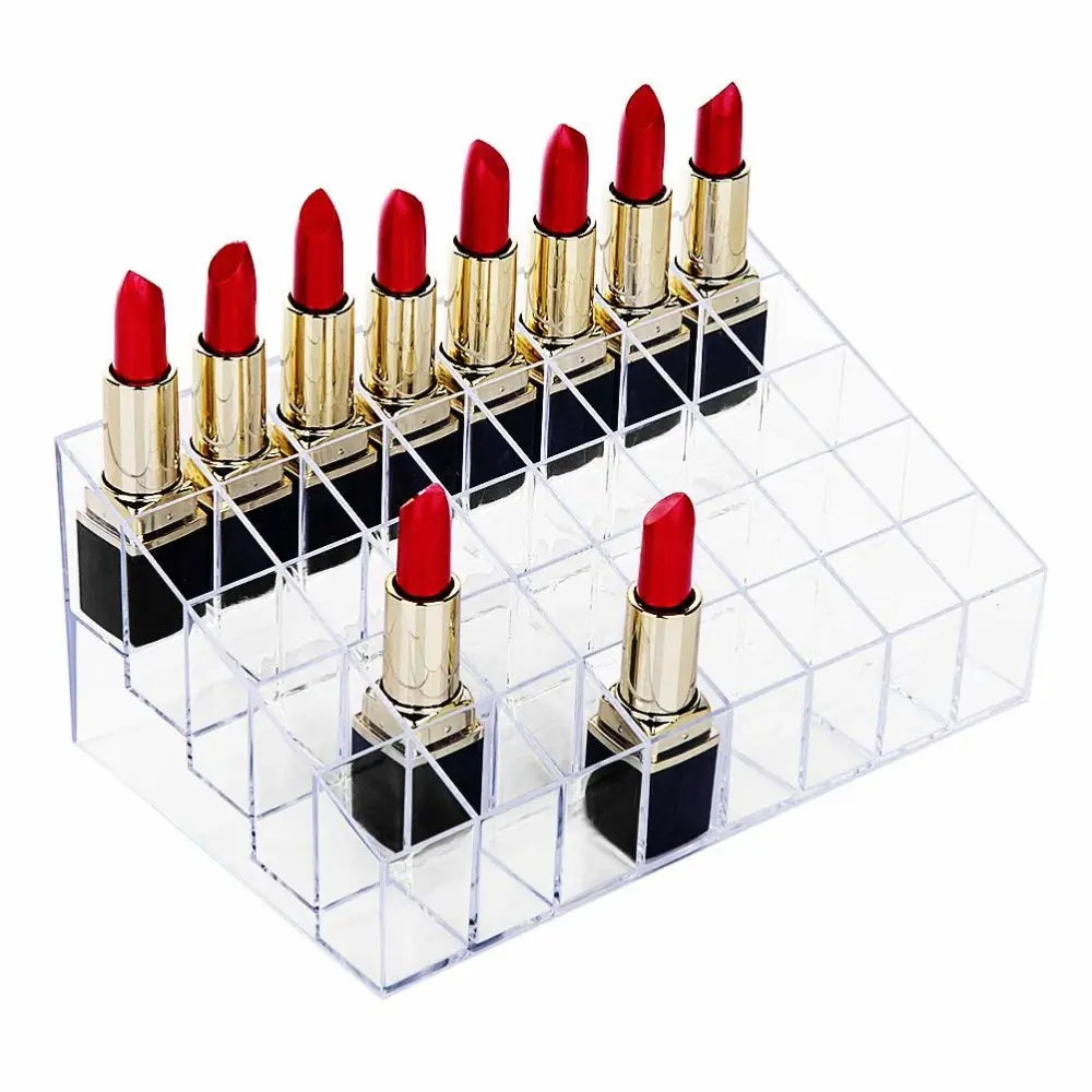 Transparent 40 grid lipstick display stand