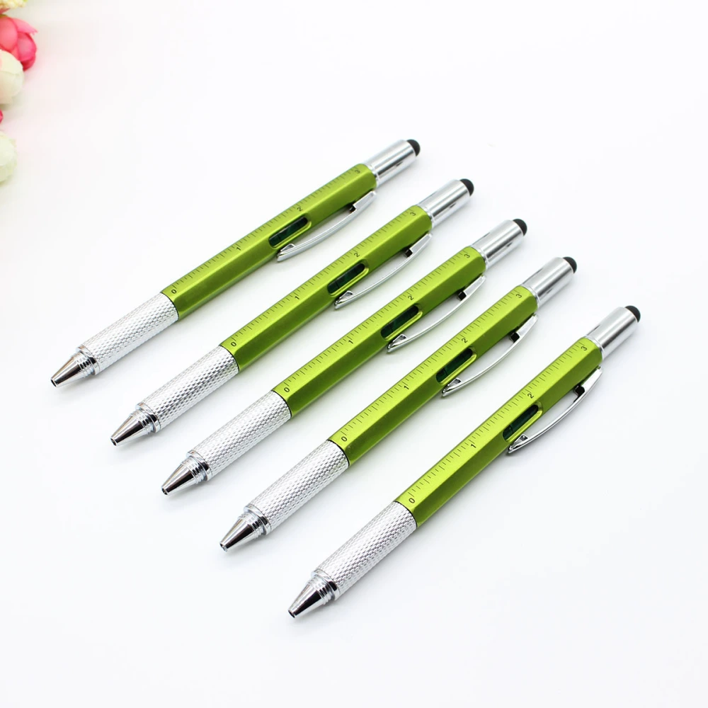 Spirit level scale ballpoint pen