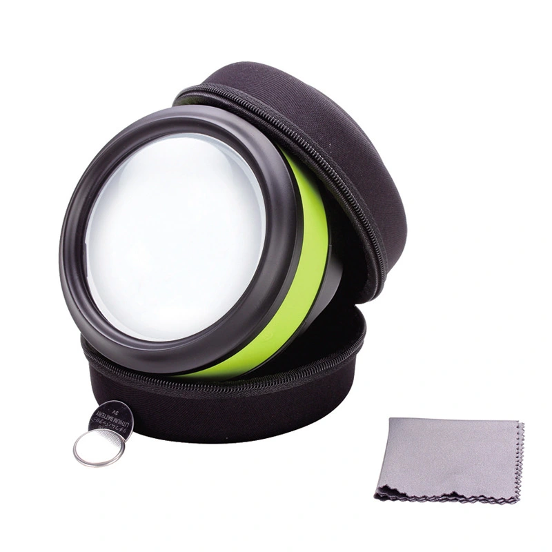 Rechargeable led light magnifying glass