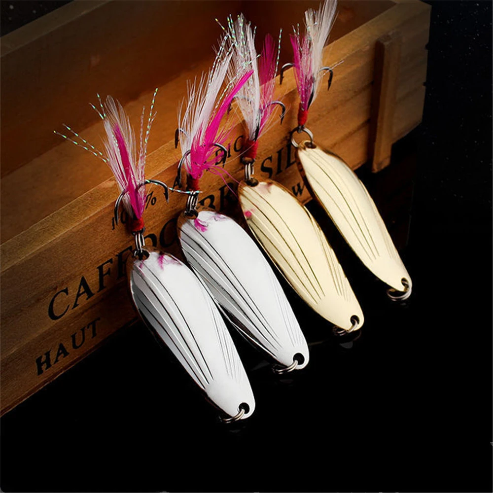 Water ripple shell feather sequined metal lure