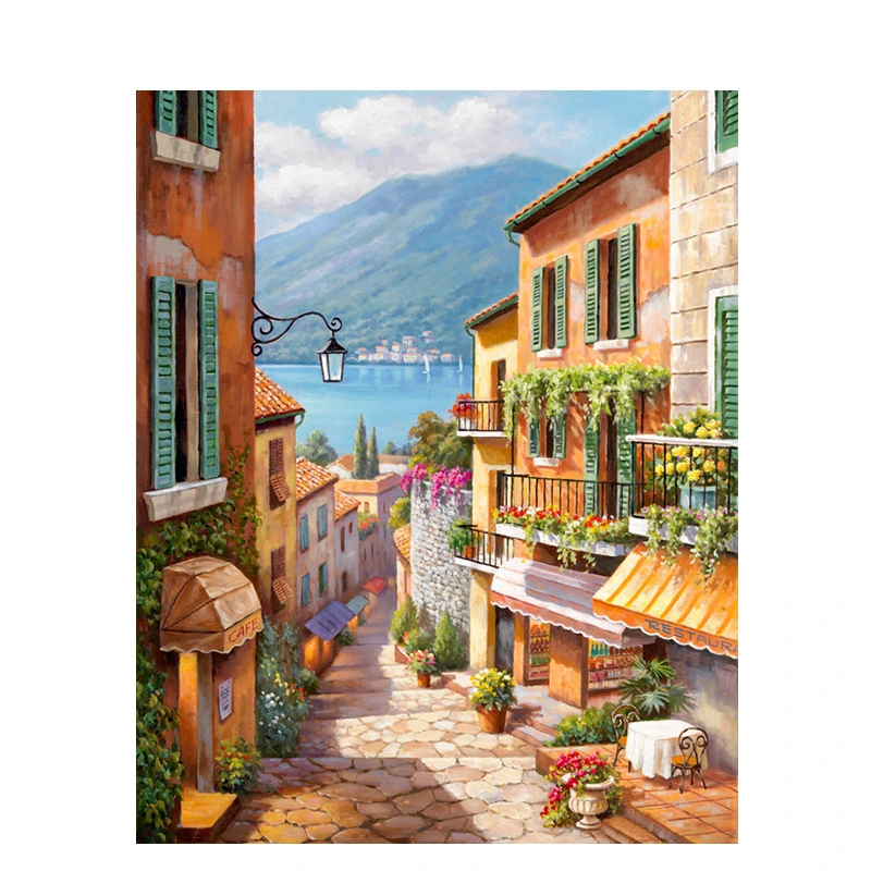 Cute Little Village - DIY Painting By Numbers Kits