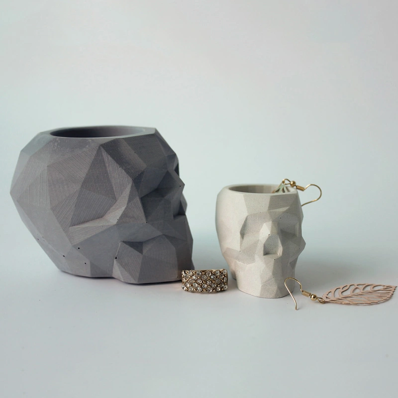 Creative geometric cement flower pot