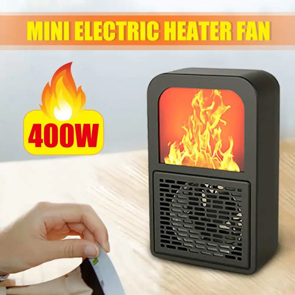 Novelty fireplace 3D flame home desktop mini heater