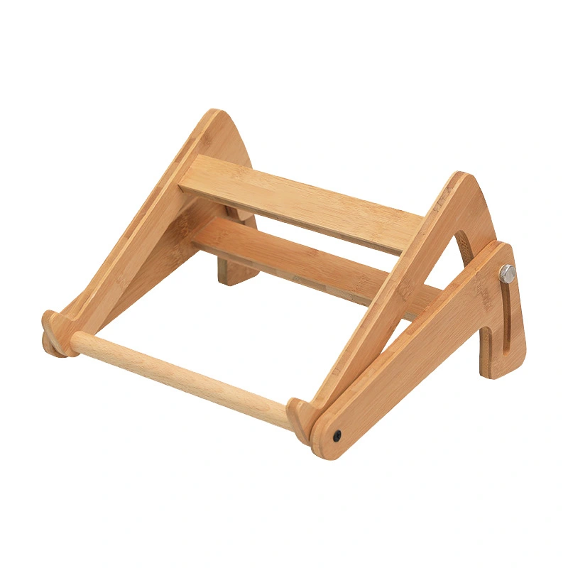 Adjustable height increase bracket for wooden notebook computer