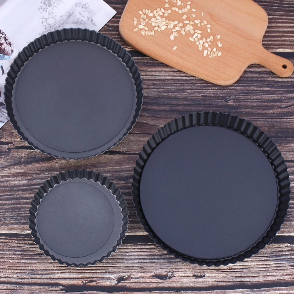 Non-stick carbon steel round pizza pan