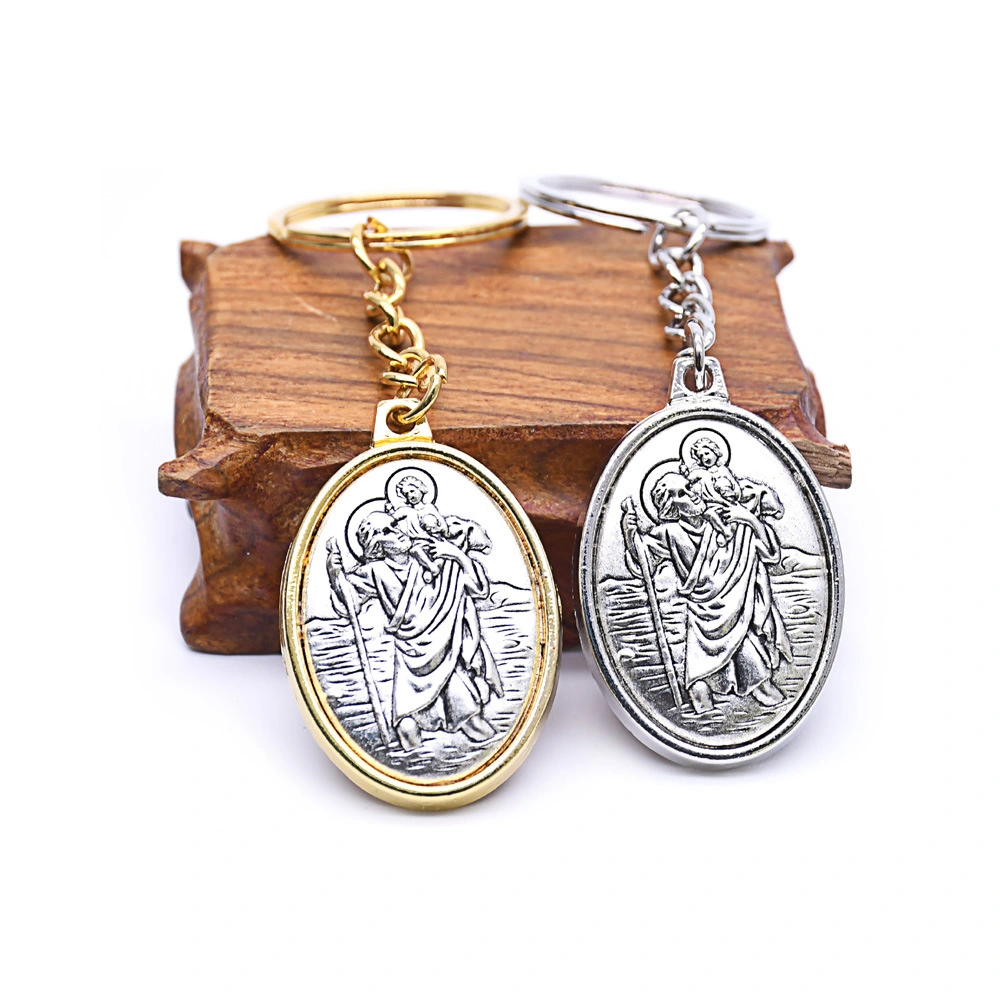 Catholic Relic Keychain Ring