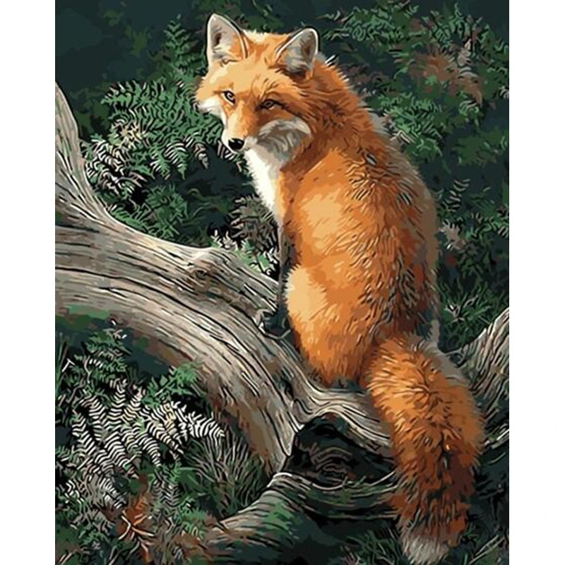 Cute Fox - DIY Digital Painting By Numbers Kit