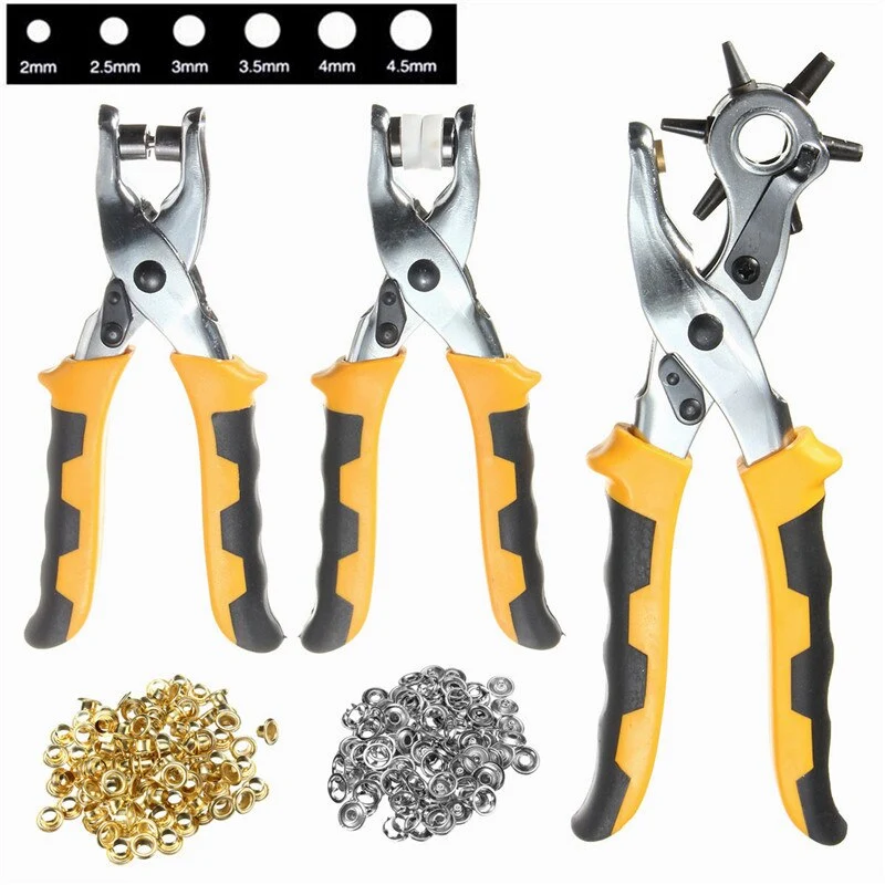 Punching and pressing tool set