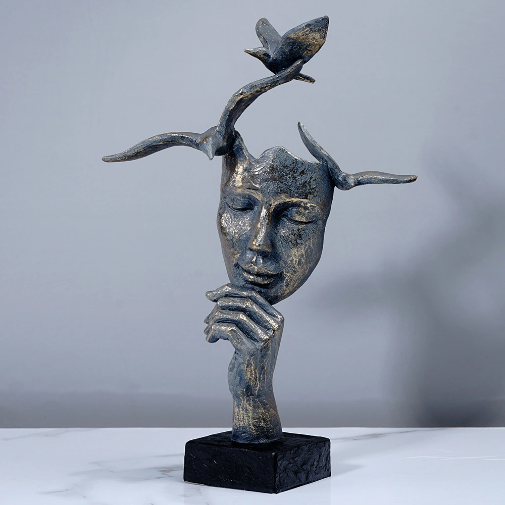 European-style abstract cheek-lifting thinker ornaments