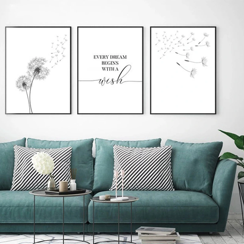 Dandelion Bedroom Painting Core Restaurant Frameless Painting