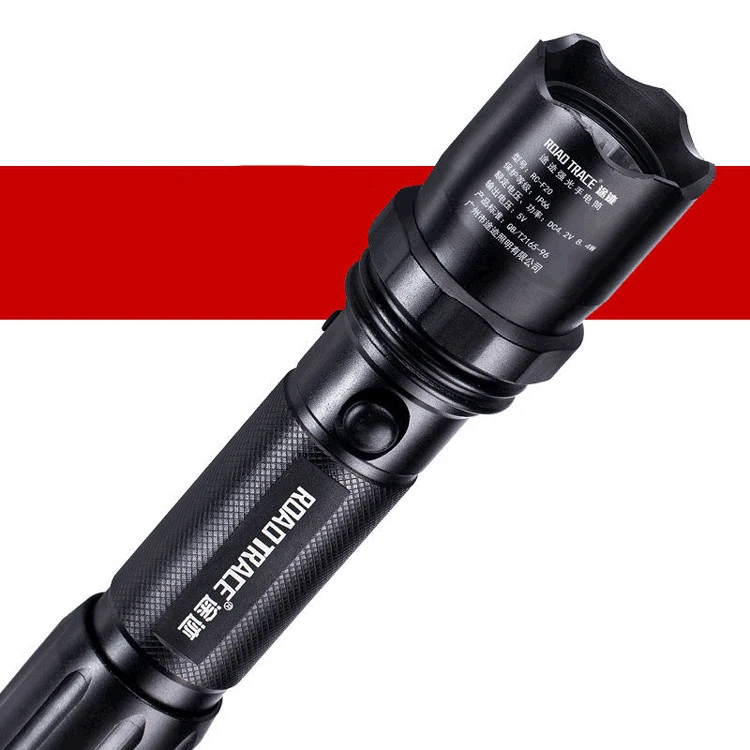 T6 fixed focus strong light rechargeable flashlight